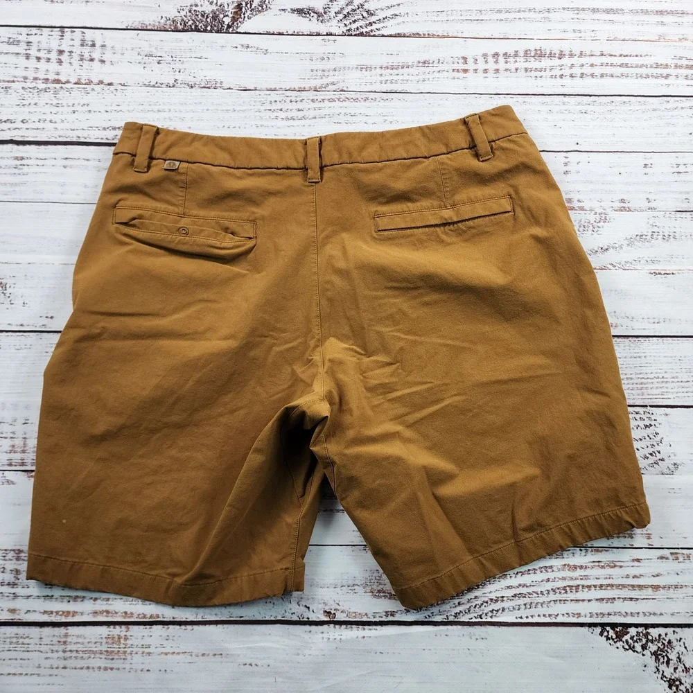 Lululemon Commission Short Classic Mens Size 36 Brown Chino Golf Shorts